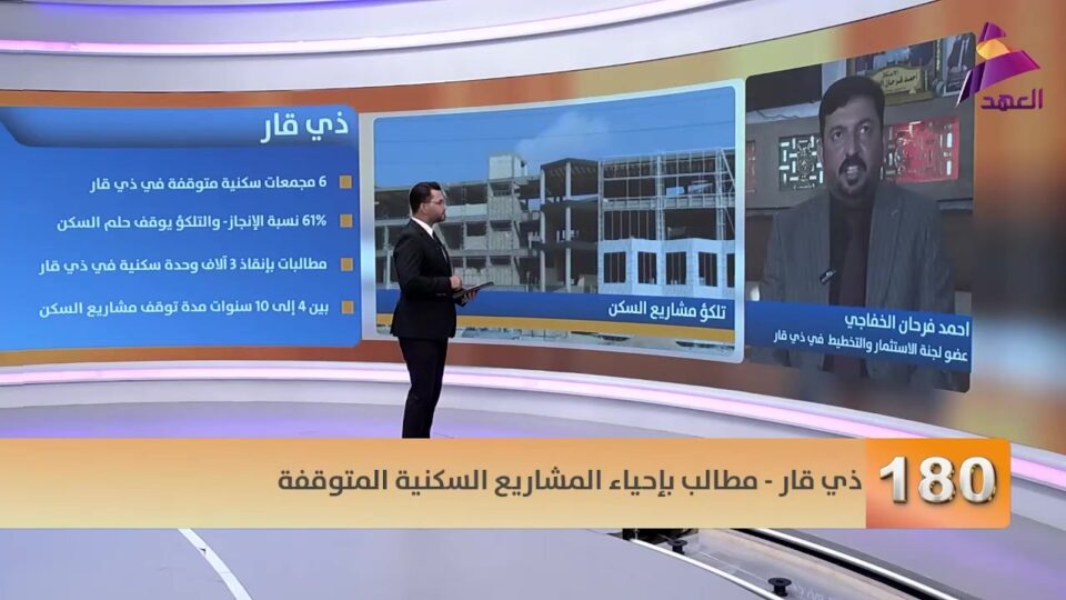 صورة من مقال: فيديو | مجلس ذي قار يدعو لتوجيه الاستثمار السكني نحو محدودي الدخل بعيدا عن اشتراط الوظيفة