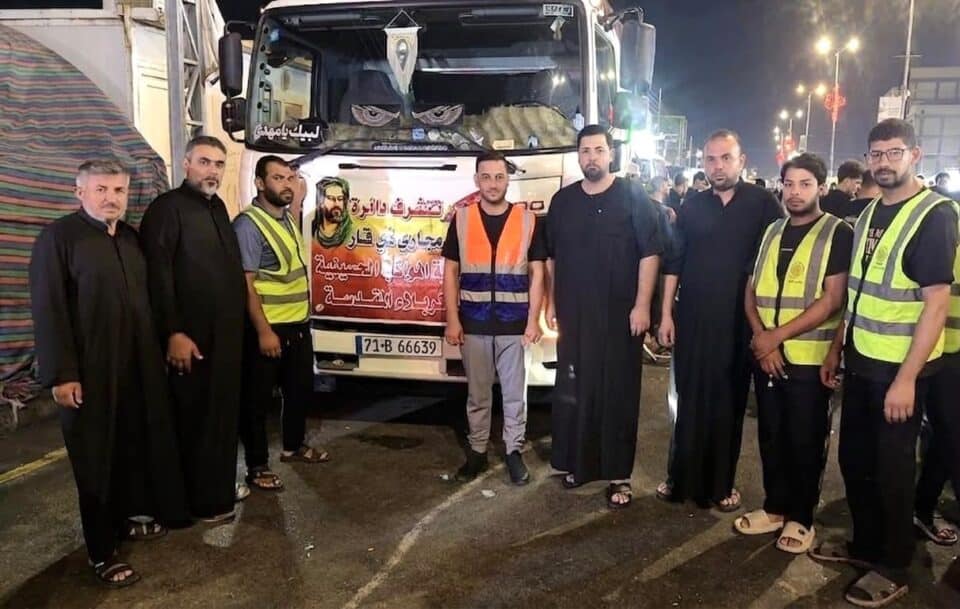 صورة من مقال: مجاري ذي قار تواصل دعمها الميداني لكربلاء في موسم زيارة الأربعين