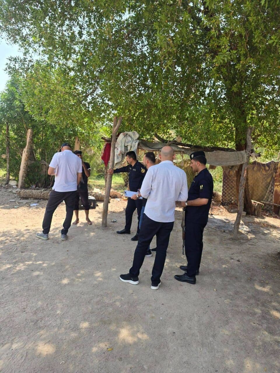صورة من مقال: كشف ميداني مشترك في سوق الشيوخ للتحقق من ملف تجريف بساتين ناحية العكيكة