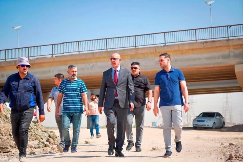 صورة من مقال: ذي قار: تفقد ميداني للمراحل الأخيرة من تنفيذ خط الصرف الصحي لنهر الحرية