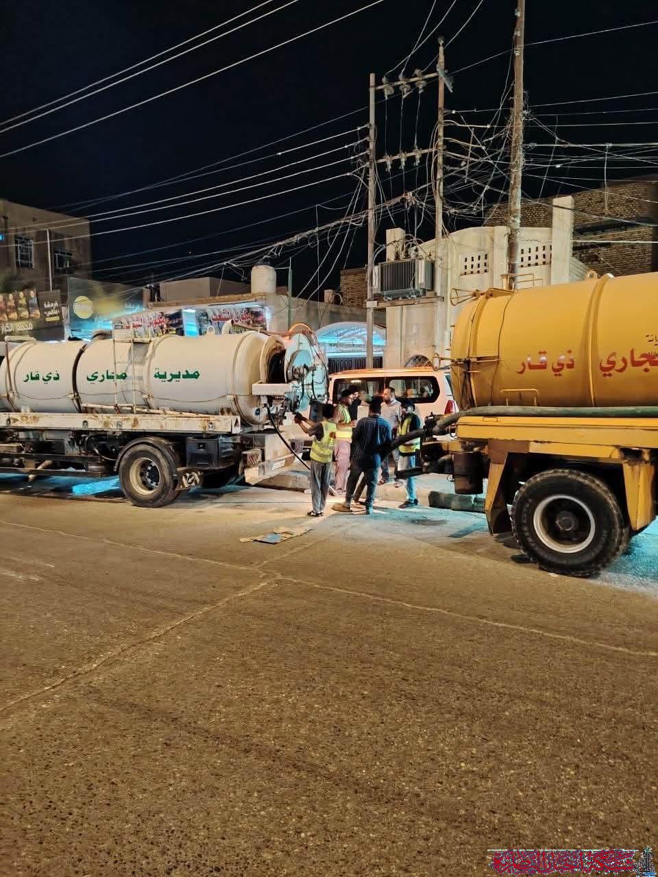 صورة من مقال: مديرية مجاري ذي قار تطلق خطة استباقية لصيانة البنية التحتية
