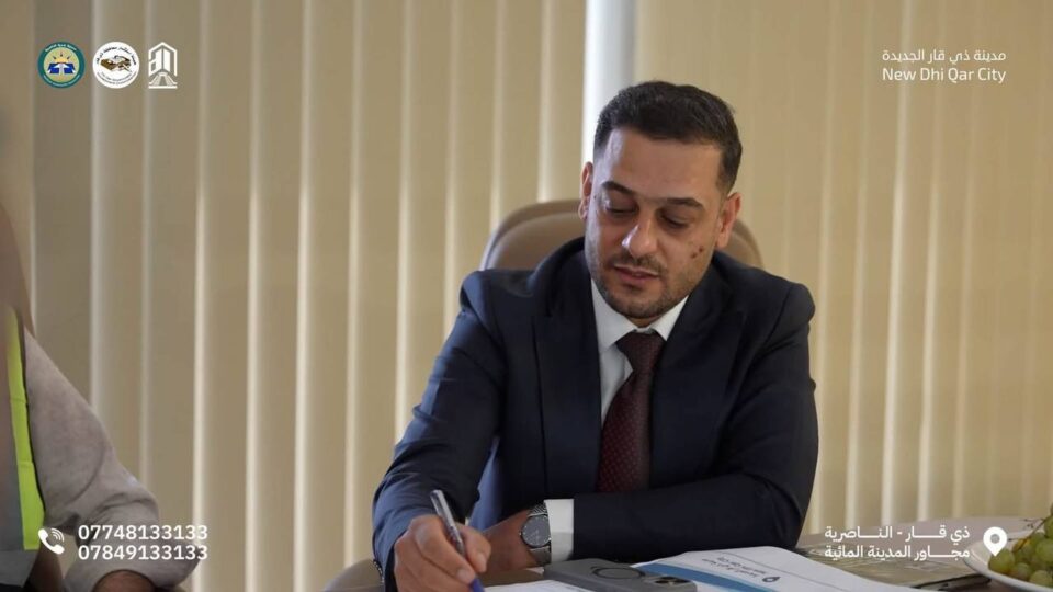صورة من مقال: مدير مجاري ذي قار يطّلع على مخططات مدينة ذي قار الجديدة ويقدم ملاحظات فنية لتعزيز شبكات الصرف