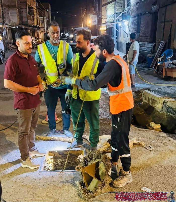 صورة من مقال: مدير مجاري ذي قار يشرف ميدانيا على صيانة الخطوط الناقلة الرئيسية في الناصرية استعدادا لموسم الأمطار