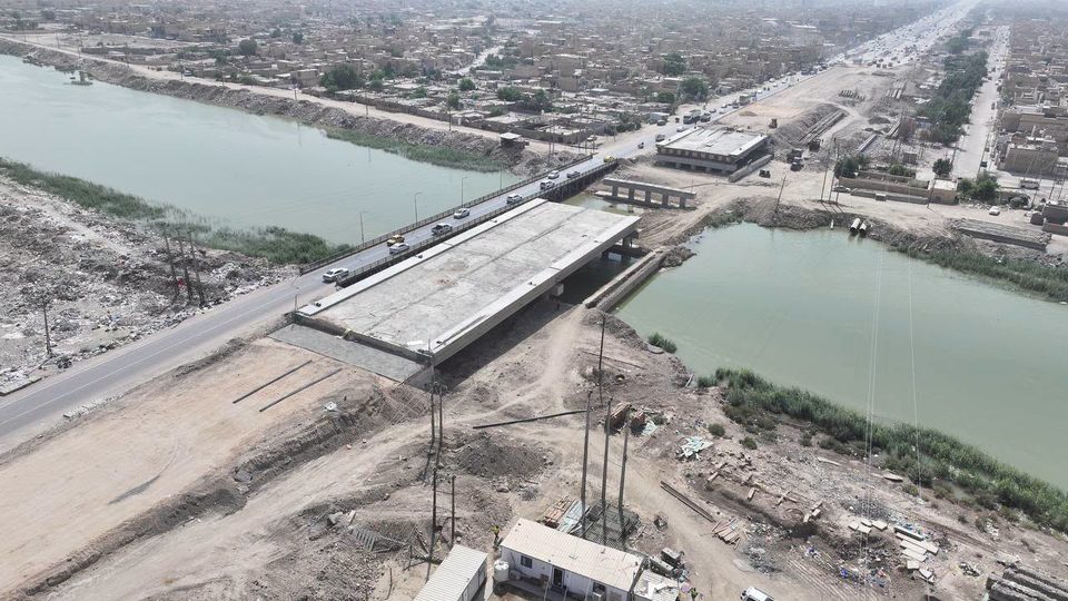 صورة من مقال: الجسر الهولندي في ذي قار يبلغ 75% من نسبة الإنجاز وسط استعدادات لاستكمال الروافد المتبقية