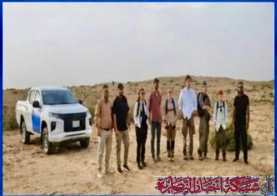 صورة من مقال: قسم حماية الآثار في ذي قار يؤمن البعثة الفرنسية ويرافقها إلى مواقع التنقيب