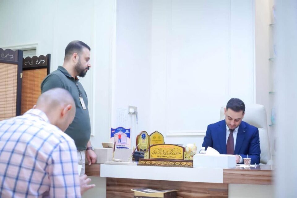 صورة من مقال: مدير مجاري ذي قار يستقبل المراجعين ويتعهد بحل مشكلاتهم بأسرع وقت ممكن