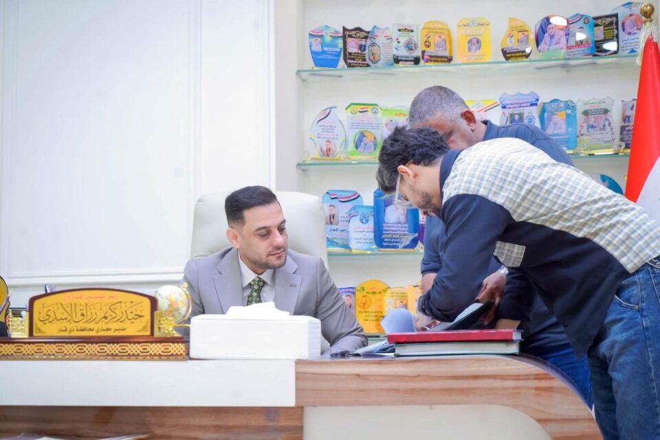 صورة من مقال: مديرية مجاري ذي قار تعتمد سياسة الانفتاح على المواطن وتستقبل المراجعين يوميا