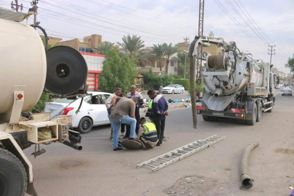 صورة من مقال: مجاري ذي قار تطلق حملات صيانة مكثفة للخطوط الناقلة استعدادا لموسم الأمطار